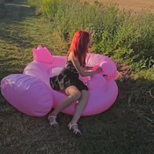 Lena inflating and deflating inflatables