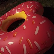 Lera shooting with donut