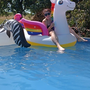 Nastya and Radana other models with inflatables