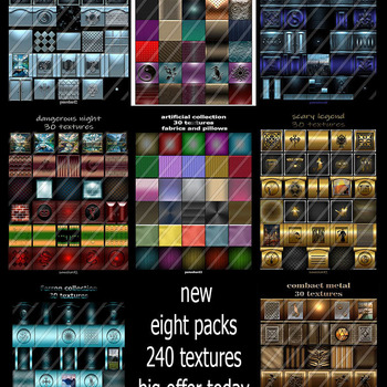 new eight packs 240 textures big offer for imvu