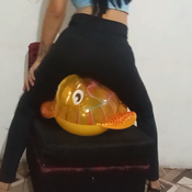 sit to pop two frogs and a yellow turtle