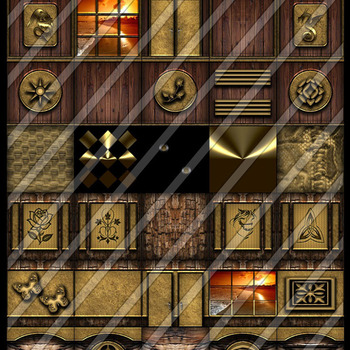 wood and gold 30 textures  for imvu