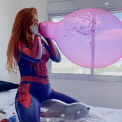 131 - Mary Jane Spiderman Costume Popping Belbal Balloons 14