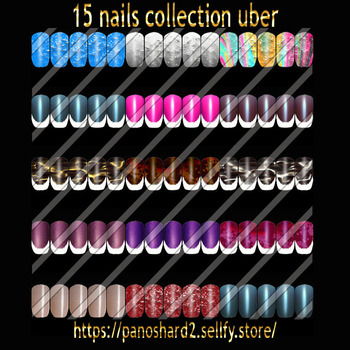 15 textures nails collection uber new pack for imvu
