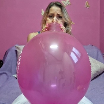 Blow to pop in front of you Belbal 14"