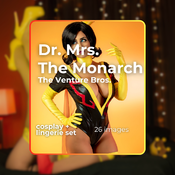 Dr. Mrs. The Monarch cosplay + lingerie set