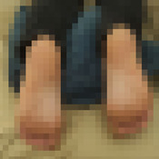 Feet back