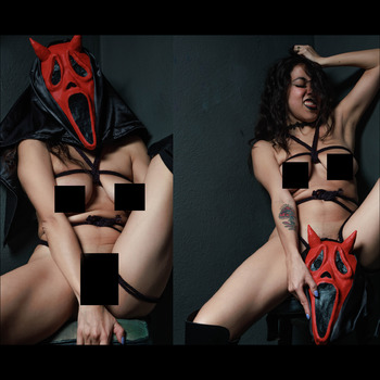 Gin Mask and pussy