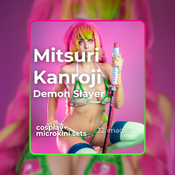 Mitsuri Kanroji Love Hashira cosplay and microkini set