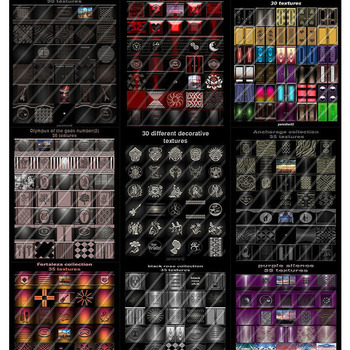 nine new packs textures for imvu creators  50% off