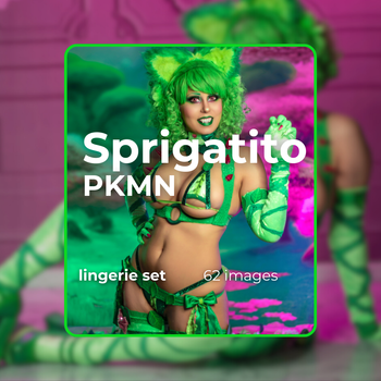 Sprigatito Cosplay Lingerie Set!