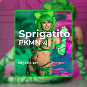 Sprigatito Cosplay Lingerie Set!