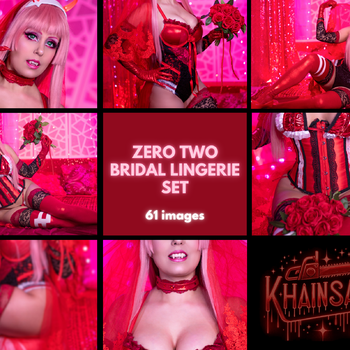 Zero Two 002 Bridal Lingerie Lewd Set!