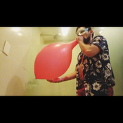 Blowing up balloons in vacation time!!!