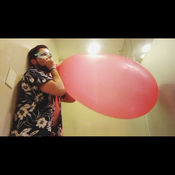 Blowing up balloons in vacation time!!!