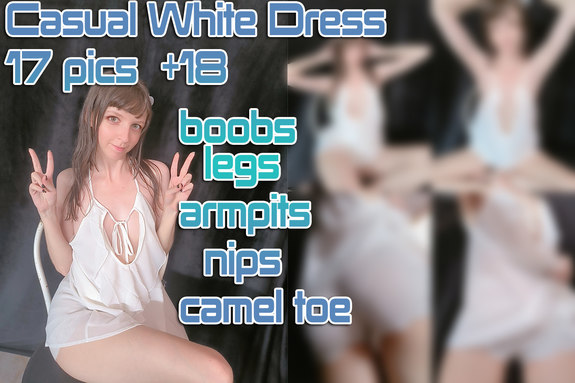 Casual White Dress set