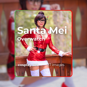 Christmas Santa Mei from Overwatch cosplay set!