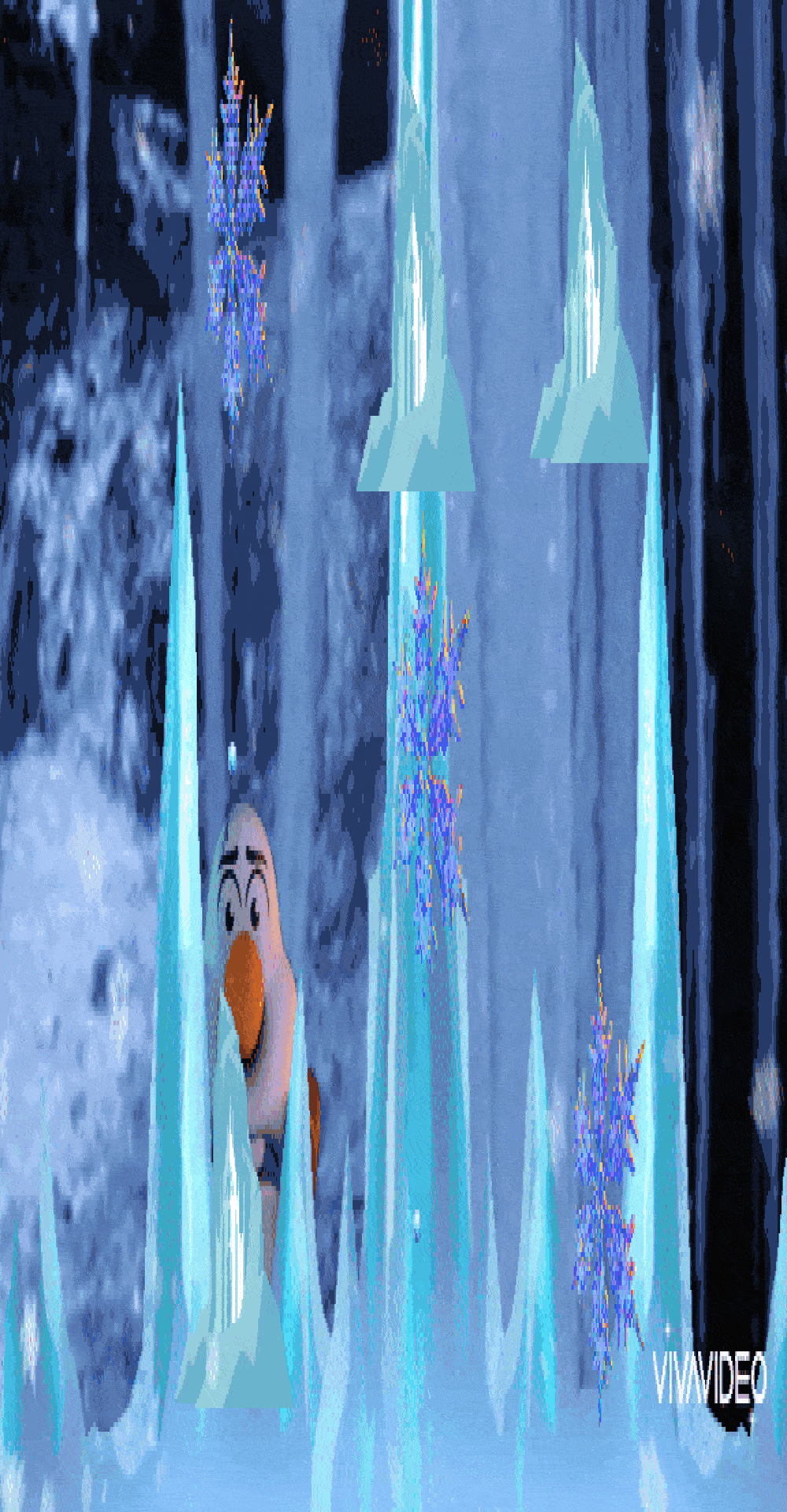 Frozen reality phone background