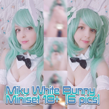 White Bunny Miku Miniset