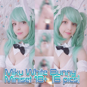 White Bunny Miku Miniset