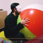 Mouth blow 42 inches beachball!!