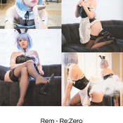 (Photoset) Rem - Re:Zero - Bunny suit