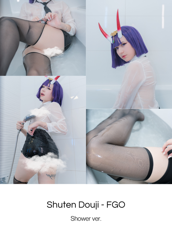 (Photoset) Shuten Douji - FGO - Shower ver.