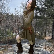 Ren Faire Elf in the Woods