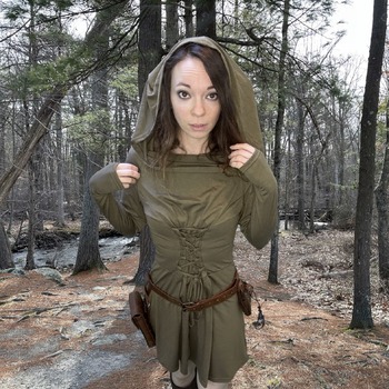 Ren Faire Elf in the Woods