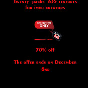 Twenty  packs  635 textures for imvu 90% off