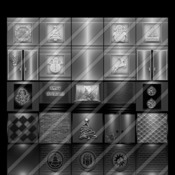 christmas black collection 80 textures  for imvu 