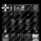 christmas black collection 80 textures  for imvu 