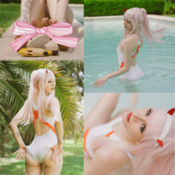 Darling in The Franxx: Zero Two in swimsuit ♥