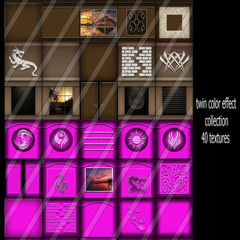 twin color effect collection 40 textures for imvu