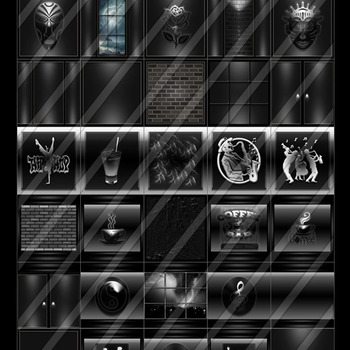 black mask collection 30 textures for imvu