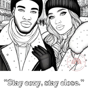 Date Night Bundle (Line Art) Coloring Pages