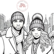 Date Night Bundle (Line Art) Coloring Pages