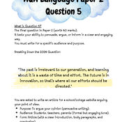 Mastering AQA GCSE English Language Paper 2, Question 5: The Ultimate Revision Guide