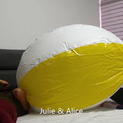Blow 60 inches beachball Alice and Julie