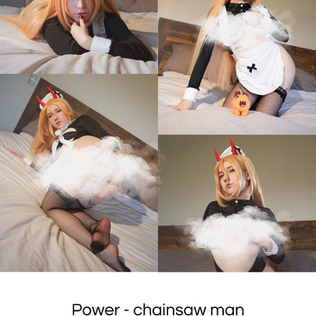 (Photoset) Power - chainsaw men Maid dress