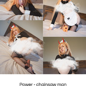 (Photoset) Power - chainsaw men Maid dress