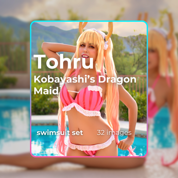 Tohru from Kobayashi's Dragon Maid Swimsuit Cosplay Set!