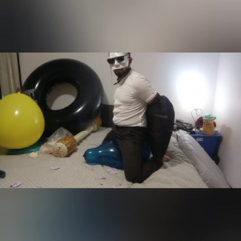 Balloons blow ride ando pop!!