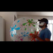 Blow AND pop clear 42 inches beachball