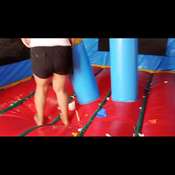 Jumping barefeet on inflatable castle by Ary!!!
