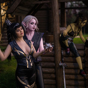 Lazarus, Shadowheart, Astarion, Mintara - Baldurs Gate 3