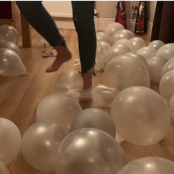 Sea of Silver balloons