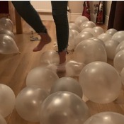 Sea of Silver balloons