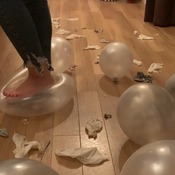 Sea of Silver balloons