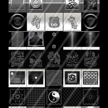 silver and black future 35 textures  for imvu